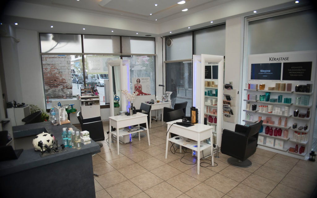 Χώρος του κομμωτηρίου Touch Hair Salloon στην Ολύμπου 22 Λάρισα